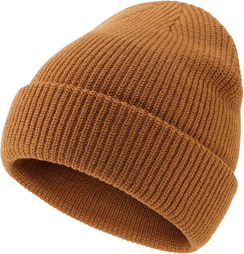 Connectyle Classic Double Layer Knit Beanie Hat Warm Thick Acrylic Winter Hats Daily Cuffed Beanies Watch Hat for Men Women - Image 2